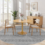 cotiled 8x8 Round Rug 8ft Circle Living Room Boho Area Rugs | Solve Modern - Image 6