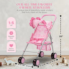 Baby Doll Stroller Bed and Swing Nursery Playset, Baby Doll Accessories - Image 3