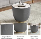 SSLine Bowl-Shape Small Coffee Table Modern Sintered Stone Top Coffee Table in - Image 7