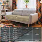 Hokway Stretch Couch Cushion Covers, 2 Piece Individual Sofa Cushion - Image 3