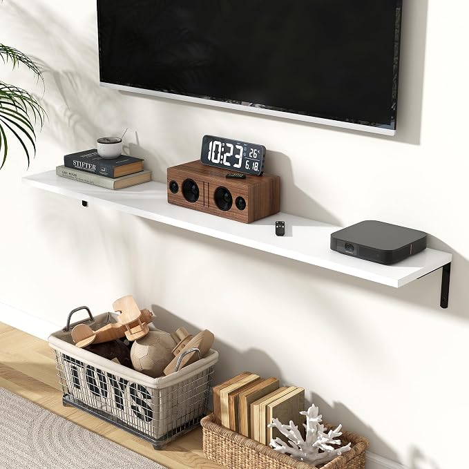 Fun Memories Deep Floating Shelves, 55W x 8D Floating Shelves Set of 2 - Image 2