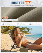 KingCamp Lounge Chair Outdoor, 400LBS Tanning Chairs - Image 6
