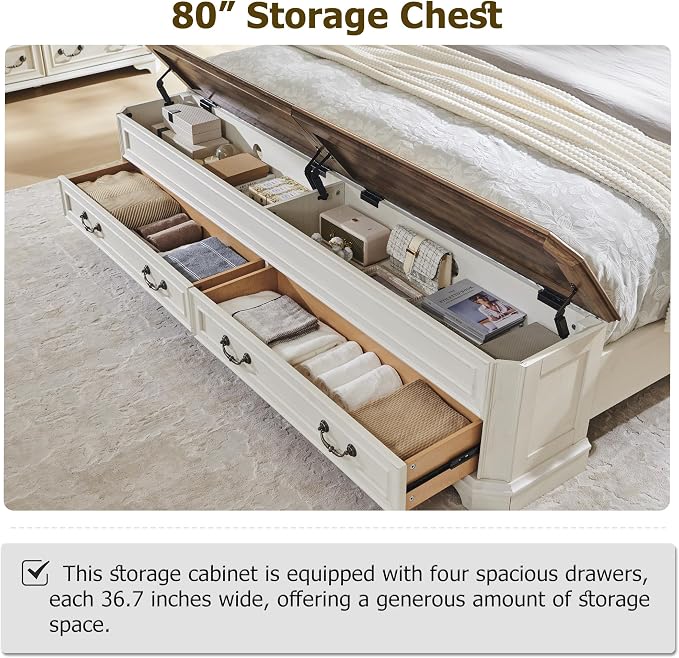 T4TREAM Farmhouse King Bed - Image 4