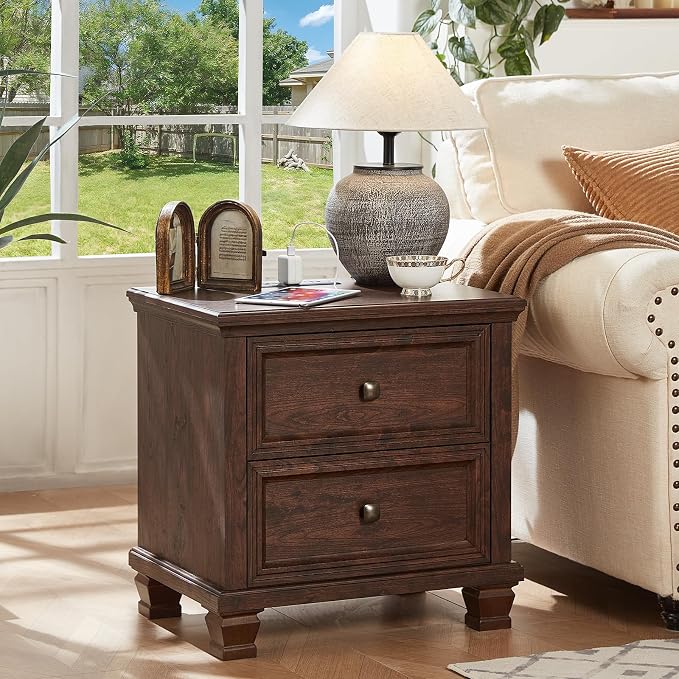 SAVOR LIFE Farmhouse Nightstand - Image 5