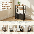 Leomonio Narrow Side Table, Slim End Tables - Image 4