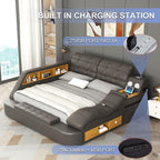 AF ARTISAN FURNITURE Queen Size Smart Multifuncional Bed Frame - Image 4