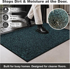 Super Absorbent Front Door Mat, 29.5" x 17", Non-Slip Washable Indoor Doormats - Image 4
