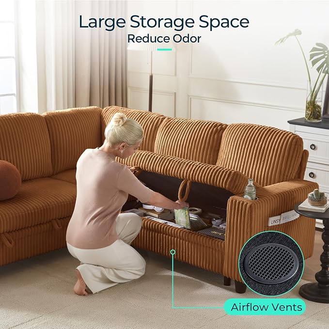 LINSY HOME Sectional Sleeper Sofa - Image 4