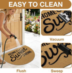 OLANLY Half Circle Front Door Mat, Low Profile Doormat, Stain and Fade Resistant - Image 6