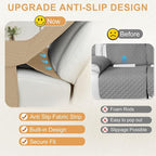 HDCAXKJ 100% Waterproof Reclining Sectional Couch Covers L Shape Recliner Sofa - Image 4