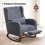Nursery Rocking Chair, Rocking Chair - Image 2