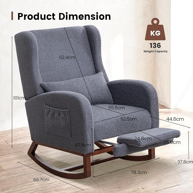 Nursery Rocking Chair, Rocking Chair - Image 2