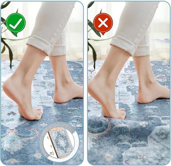 SERISSA 4x6 Washable Non Slip Boho Area Rug - Image 3
