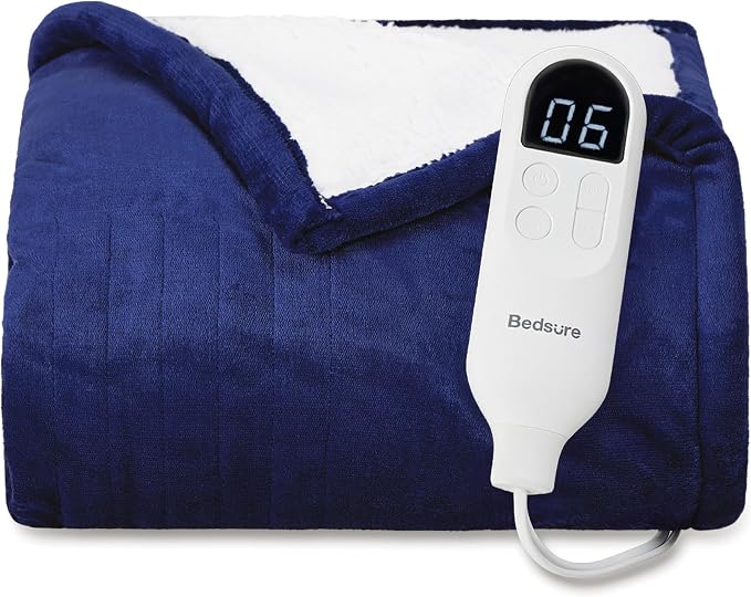 Bedsure Heated Blanket Throw, Soft Electric Blanket by Unknown