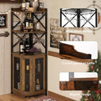 JKsmart Corner Bar Cabinet - Image 5