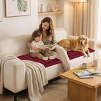 Smiry Couch Cover for Dogs, Non Slip Fuzzy Pet Sofa Covers Washable | Sofa - Image 8