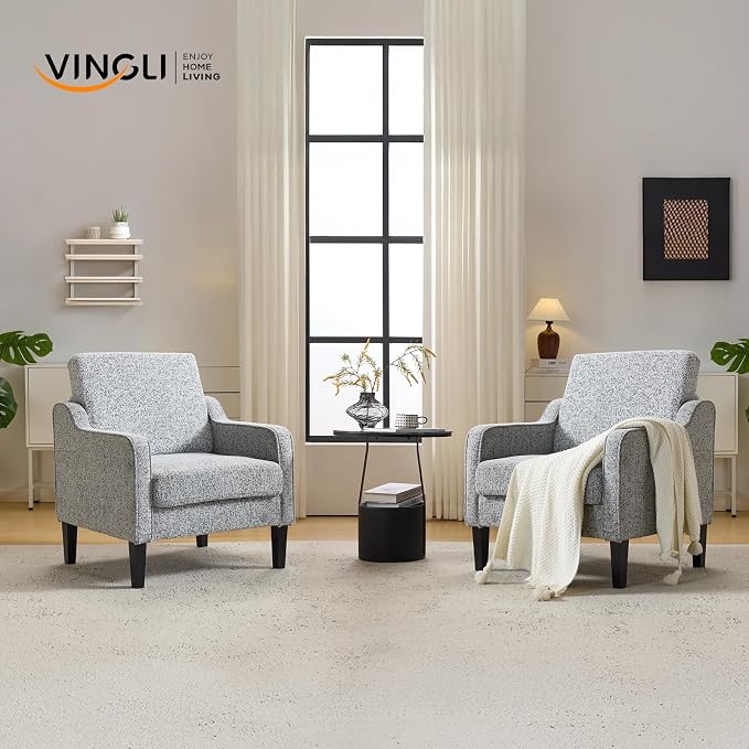 VINGLI Accent Chair for Living Room Chairs Reading Chair for Bedroom Chair - Image 2