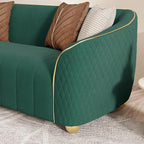 2-Piece Luxury Velvet Sofa Set for Living Room, Elegant Design Couch Set - Image 8