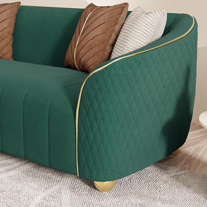 1-Piece Luxury Velvet Sofa Set for Living Room, Elegant Design Couch Set - Image 8