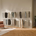 pamo Industrial Pipe Clothing Rack White Metal by pamo