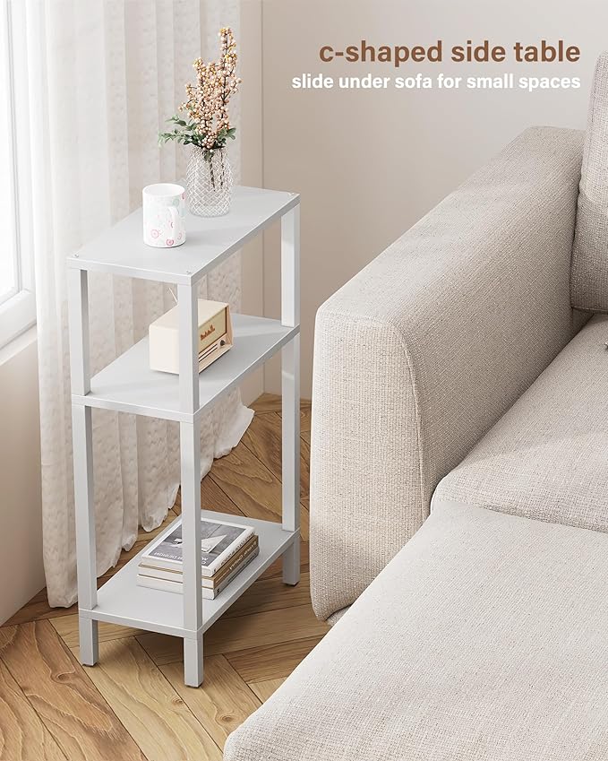 TUTOTAK Small Side Table, Narrow End Table, Skinny Sofa Table, Slim Nightstand - Image 7