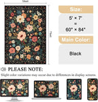 DUKINO 5x7 Area Rugs, Floral Washable Rug - Image 2