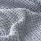 EMME Muslin Blankets for Adults Dusty Blue Small Blanket 40" x 50" | Throw by EMME