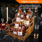YQBRAO 4-Tier Tiered Liquor Bottle Display Shelf - Image 5