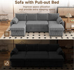 Sofa Bed, Apartment and Sunroom, Dark Gray - Image 3