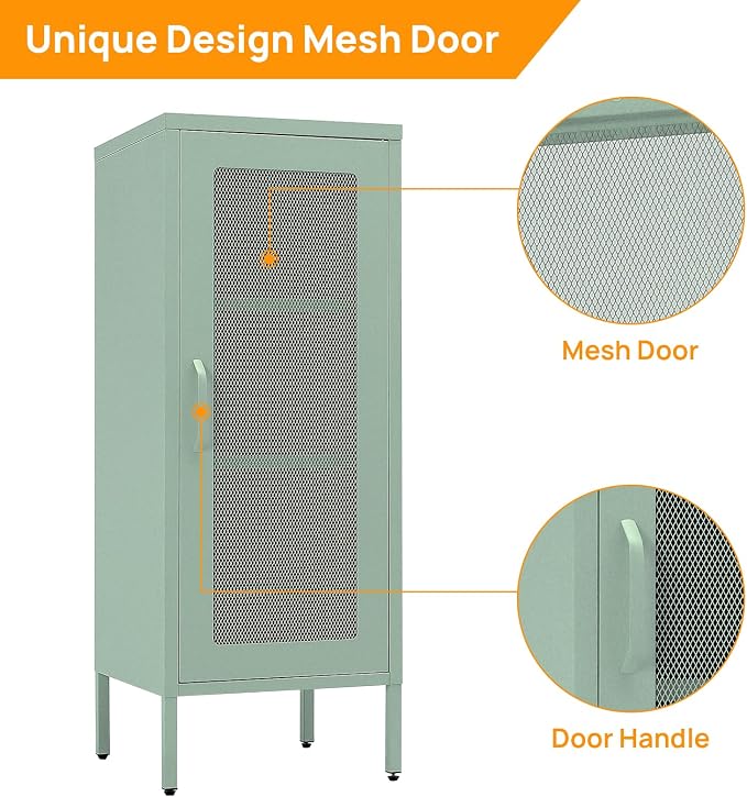 Slim Metal Storage Cabinet - Image 5