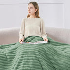 BEDELITE Striped Fleece Throw Blanket, Soft Cozy, Lightweight Warm, - Image 3