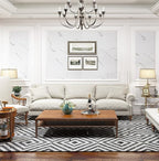 FunStick 24"x394" Thick White Marble Contact Paper Peel and Stick Countertop - Image 6