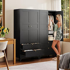 Letaya 71" Metal Wardrobe Cabinets - Image 6