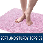 OLANLY Dog Door Mat for Muddy Paws 47x20, Super Absorbent Chenille Mud Mat | - Image 4