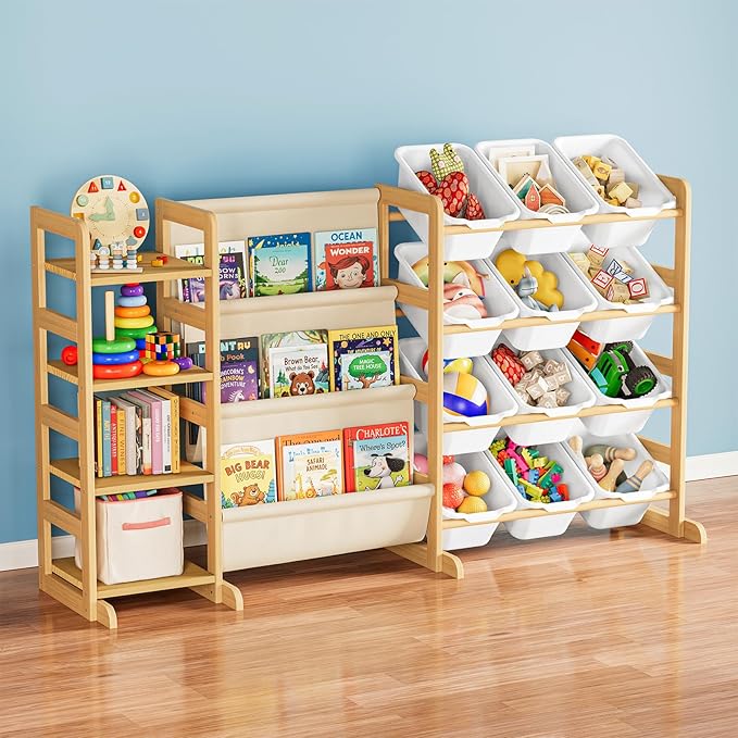 SpaceAid 3-in-1 Toy Storage Organizer by SpaceAid