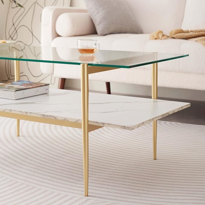 LumFurn Rectangle Coffee Table for Living Room, Mid-Century Modern Design - Image 7