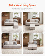 VEVOR Modular Sectional Sofa, 3-Seater Modular Sofa - Image 7