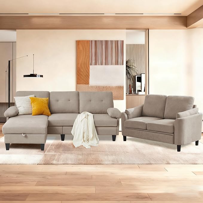 5 Seat Sectional Sofa Set for Living Room Set by PingLiangHome