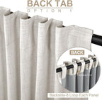 Linen Textured Total Blackout Curtains - Image 3