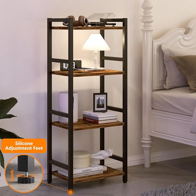 Book Shelf, 4 Tier Bookcase - Image 5