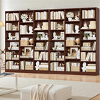 FACBOTALL Triple Wide Bookshelf, 6 Tier Large Bookshelf, Bookcase - Image 5