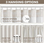 MIULEE 100% Blackout Linen Curtains - Image 5