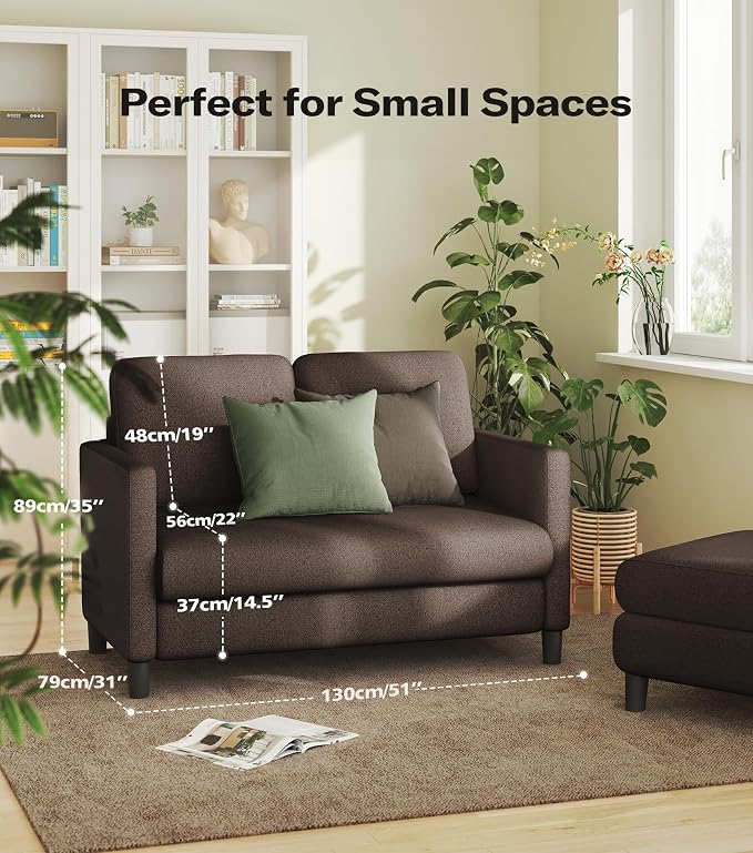 Welzona Loveseat, Comfy Teddy Love Seat - Image 2