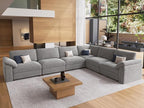 EASE MOOSE Oversized L Shape Sectional Couch, Extra Large Deep seat Gray - Image 3