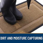 OLANLY Front Door Mat Outside 47x23, All-Season Heavy-Duty Rubber Doormat | - Image 5