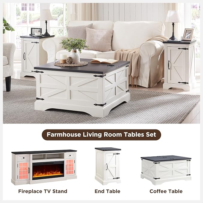 JXQTLINGMU 36" Lift Top Coffee Table - Image 6