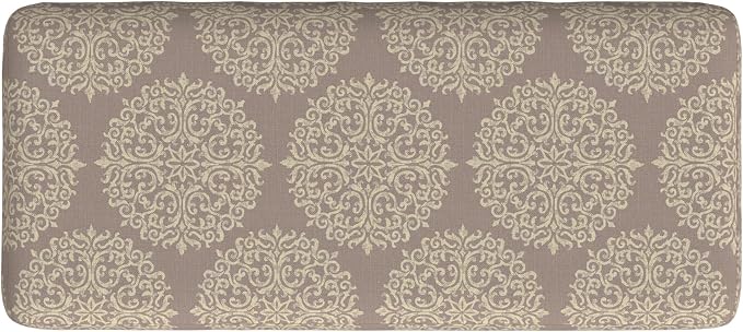 HomePop Drake Large Decorative Storage Bench -Brown Medallion - Image 9