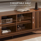 ONBRILL 70-Inch TV Stand for TVs up to 80 Inch, Mid-Century Modern Television - Image 5