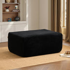 ovios 37" Corduroy Ottoman, Upholstered Cloud Ottoman by OVIOS