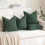 MIULEE Boho Farmhouse Throw Pillow Covers 18x18 Inch Set of 4 Soft Neutral - Image 8